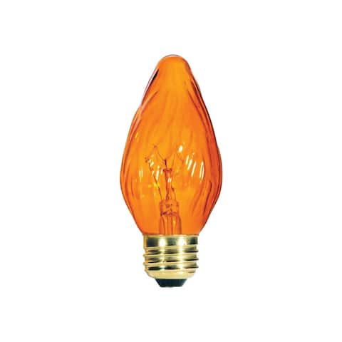 Westinghouse 03222 F15 Dimmable Decorative Incandescent Bulb, Amber, 25 Watts