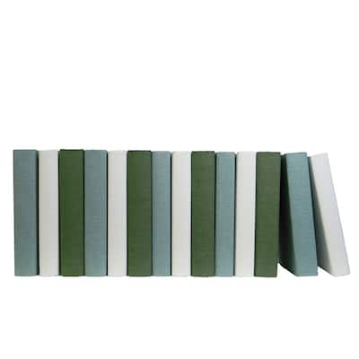 Books Green Decorative Accessories: Ivy Cream Linen Wrapped Color By The Foot