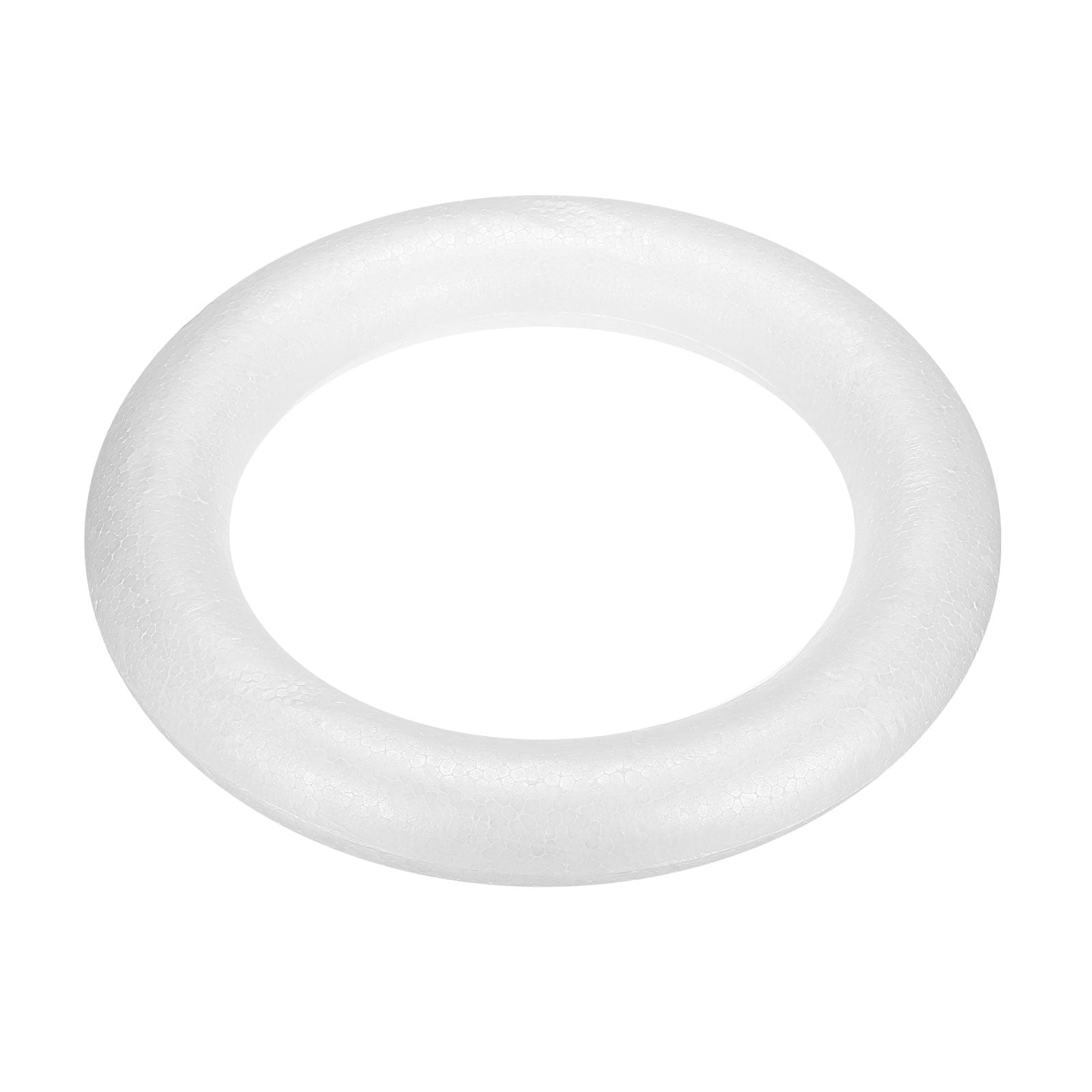 6.3 inch Foam Wreath Forms Round Craft Rings for DIY Art Crafts Pack of 1 - White