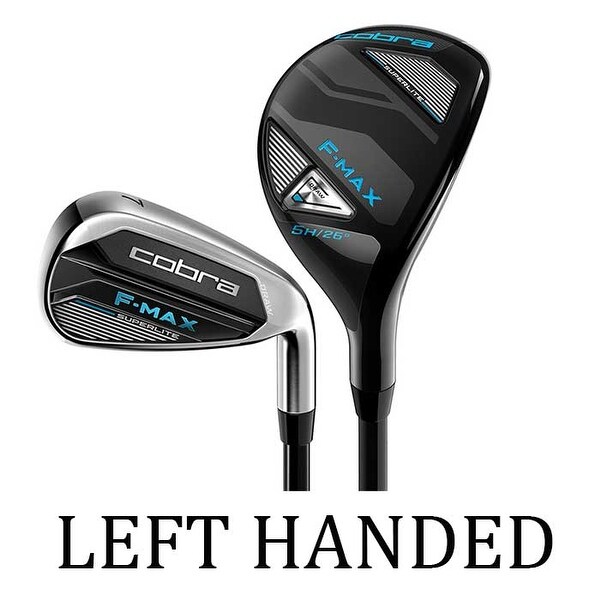 NEW Cobra F-MAX Superlite Ladies Hybrid/Iron Set 5H, 6H, 7-PW, SW LEFT HAND