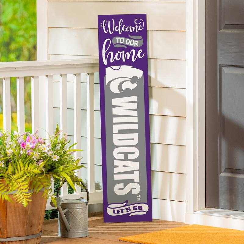 47" Double Sided Seasonal Porch Leaner, Kansas State University - 47" x 11.25" - Halloween