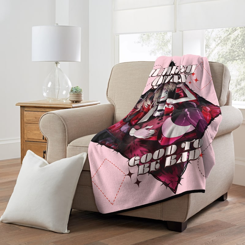Harley Quinn Good To Be Bad Micro Raschel Throw