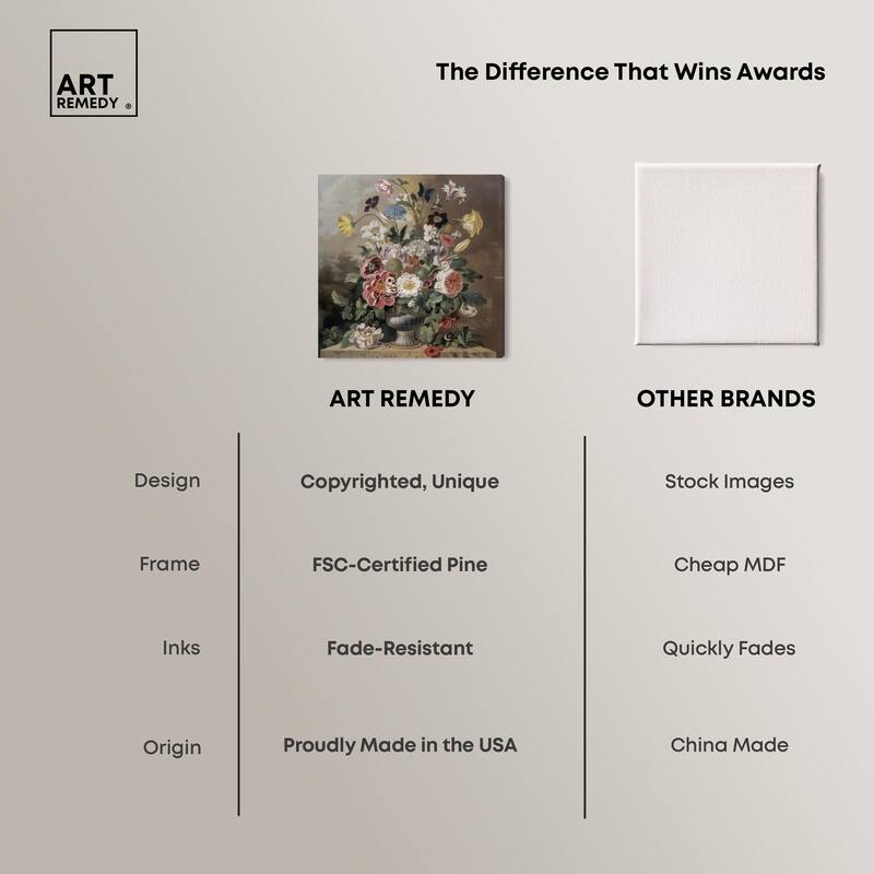 Classical Dream Vase Canvas by Art Remedy, Gallery Wrapped