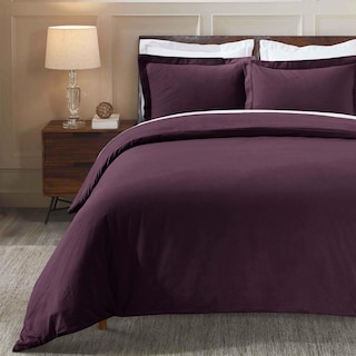 Superior Classic Solid Flannel Cotton Duvet Cover Set
