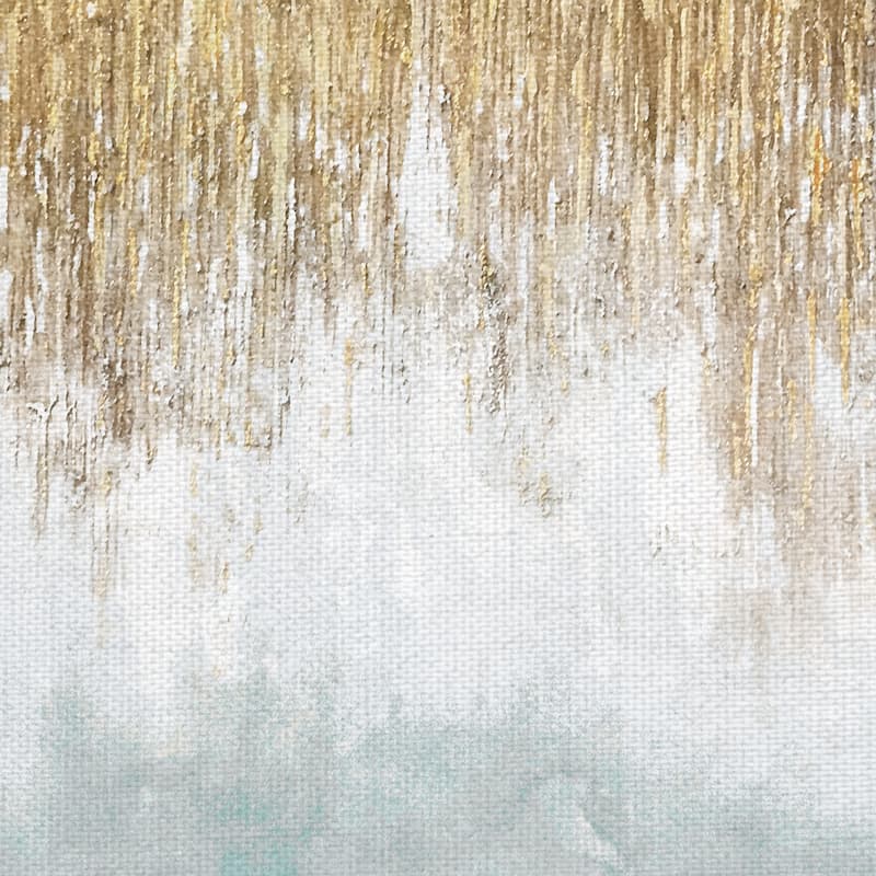Sage Blue Shimmer by Willowbrook Fine Art Canvas Art Print