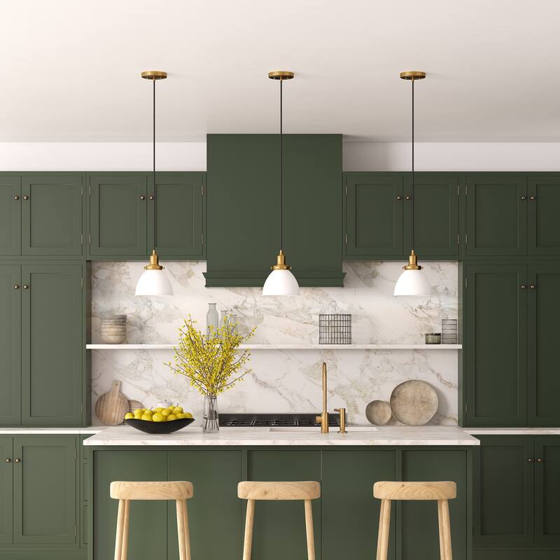 Madison 8" Wide Pendant with Metal Shade