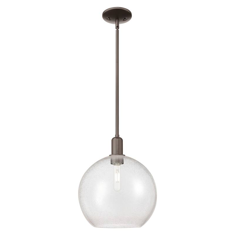 Innovations Lighting Endless Possibilities Arcadia - Athens - 1 Light 12" Stem Hung Mini Pendant - Oil Rubbed Bronze/Seedy