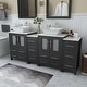 preview thumbnail 4 of 29, Vanity Art 72" Double Sink Bathroom Vanity Set with Engineered Marble Top and Free Mirror