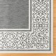preview thumbnail 3 of 7, Gertmenian Paseo Tedo Ash Grey Transitional Scroll Boarder Indoor/ Outdoor Area Rug