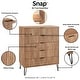 preview thumbnail 14 of 68, Manhattan Comfort Dumbo Modern 5-Drawer Tall Dresser.