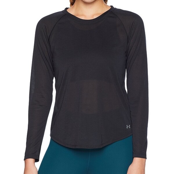 Under armour top pindot open back
