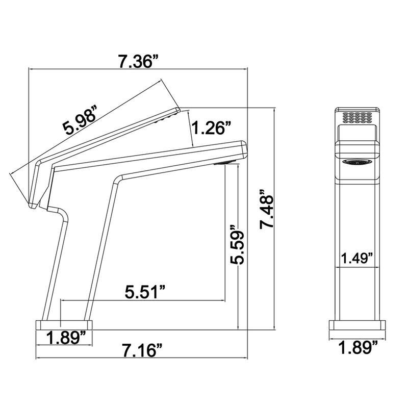 Solid Brass Single Hole Single-Handle Bathroom Sink Faucet
