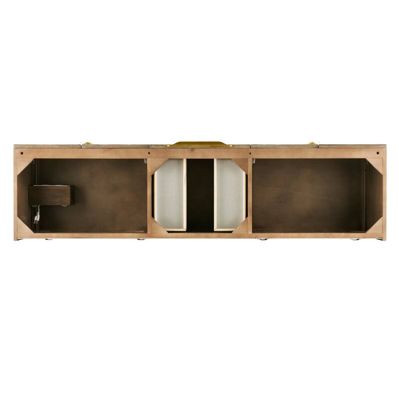 James Martin Vanities 983-V72S-W-G Columbia 72" Single Wall Mounted