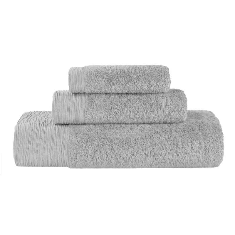 Superior Sierra Rayon From Bamboo Cotton Blend 3 Piece Bathroom Towel ...