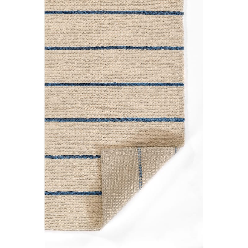 Momeni Twine Wool and Viscose Hand Woven Striped Are Rug