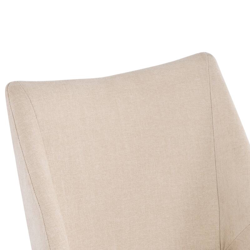 Christopher Knight Home - Modern 180° Swivel Upholstered Dining Chairs Set with Metal Frame & Wrap-round Design, Set of 2