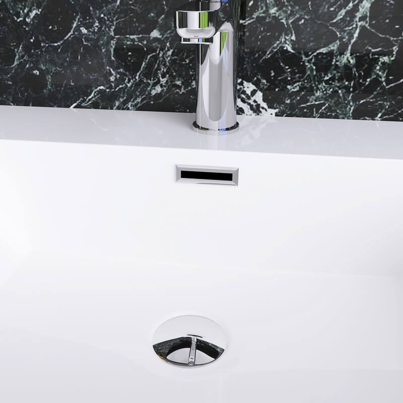 Floating Bathroom Vanity with Integrated Resin Top