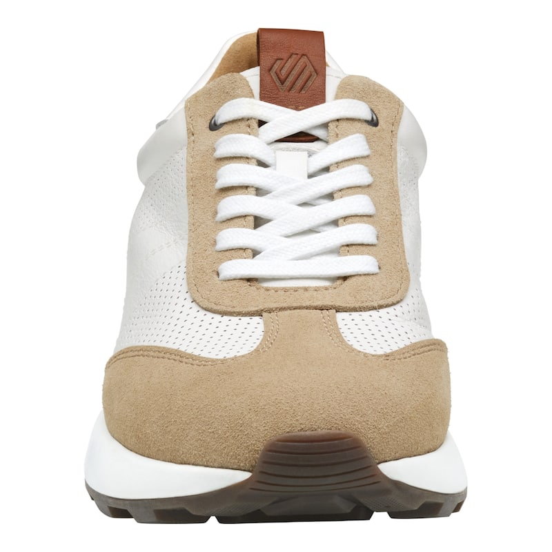 Johnston & Murphy Men's Kinnon T-Toe - Sand Suede / White Full Grain - 10