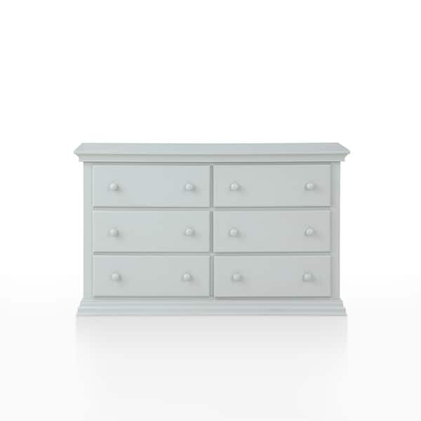 slide 2 of 8, Suite Bebe Celeste 6 Drawer Double Dresser Grey