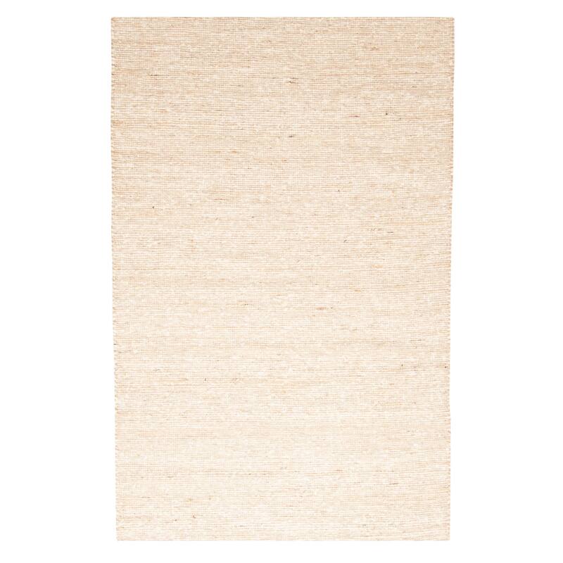 ECARPETGALLERY Braid weave Sienna Beige Wool Rug - 5'0 x 7'10