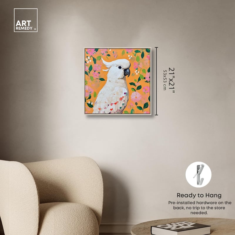White Cockatoo II Canvas by Art Remedy
