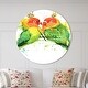 preview thumbnail 8 of 7, Designart 'Family Parrots' Oversized Traditional Wall CLock