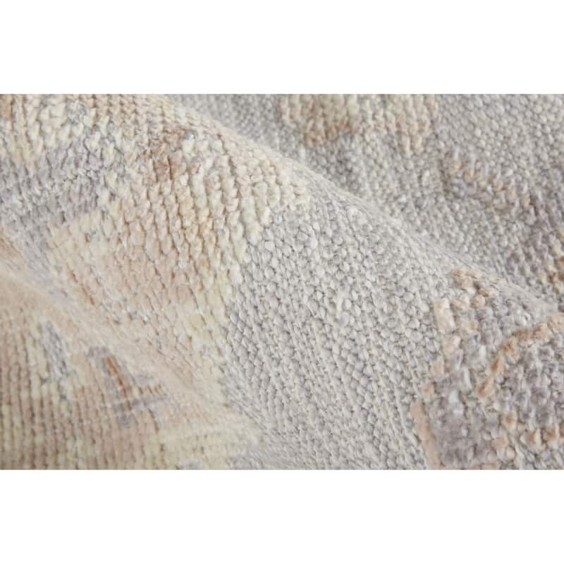 Tierney Eco Friendly PET Oushak Rug, Vapor Gray/Bone/Tan, Area Rug