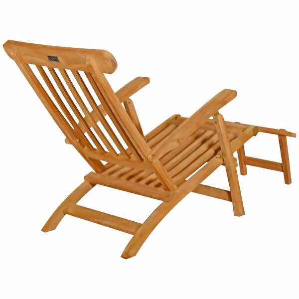 Seven Seas Teak Siesta Key Outdoor Patio Steamer Chair Bed Bath