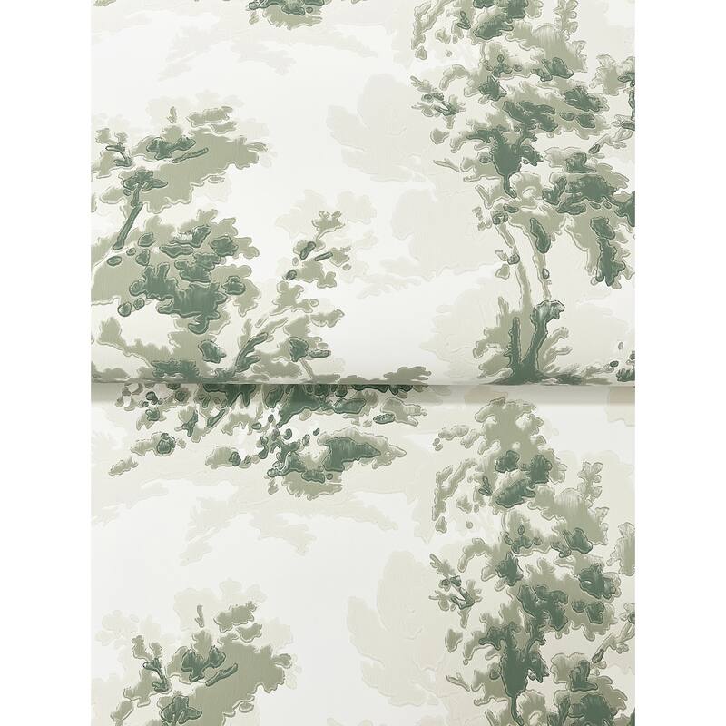 Chris Loves Julia x A-Street Prints Sainsbury Sage Forest Wallpaper