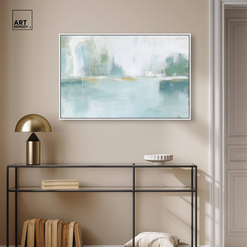 Mirrored Aqua Dream I Canvas by Art Remedy