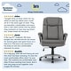 preview thumbnail 20 of 38, Serta Big and Tall Executive Office Chair, Bonded Leather