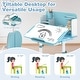 preview thumbnail 15 of 28, Costway Kid’s Study Desk & Chair Set with Tilt Desktop, Pen Holder & - See Details