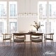 preview thumbnail 10 of 14, Hunter Xidane 5 Light Linear Chandelier - Dining Room, Kitchen Island - Contemporary, Transitional, Mid-Century Modern - 5-Light