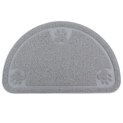 Gibson Home Pet Elements Grey 14.2 x 23.6 Inch Paw Print Placemat - 14.2 x 23.6 Inch