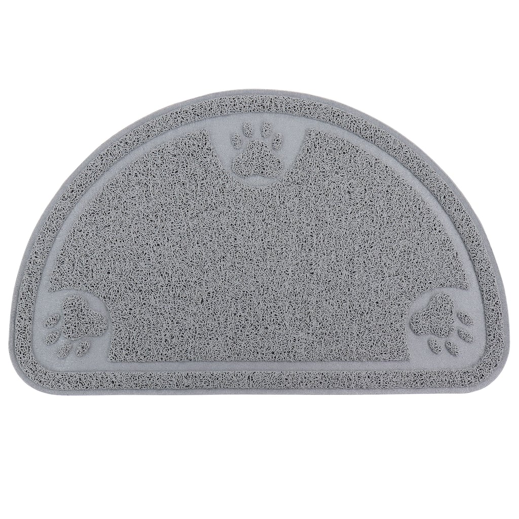 Gibson Home Pet Elements Grey 14.2 x 23.6 Inch Paw Print Placemat - 14.2 x 23.6 Inch