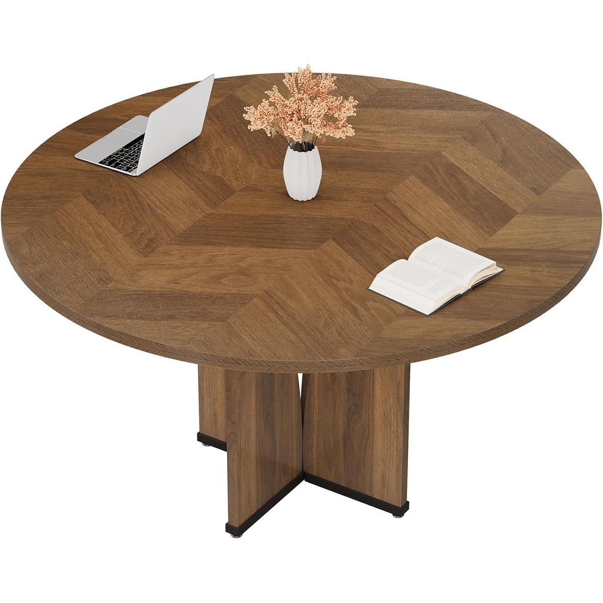 39" Round Conference Table for 4, Multi-Purpose Round Office Table