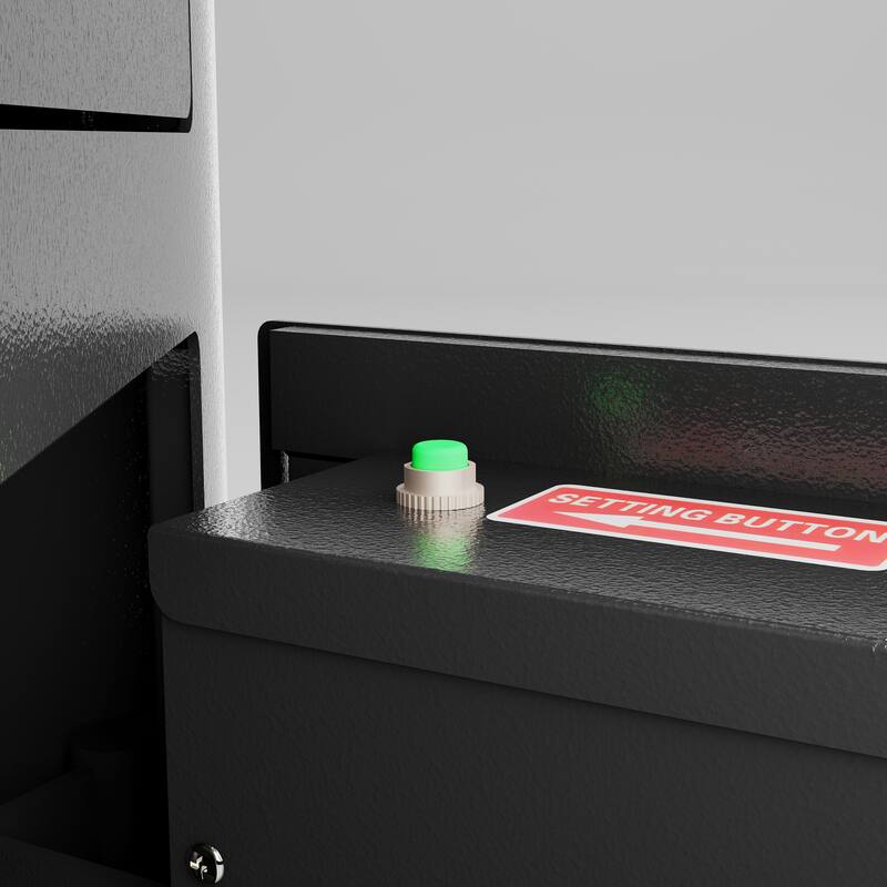 Anmytek Digital Depository Safe with Drop Slot Carbon Steel Cash Security Box for Business and Home