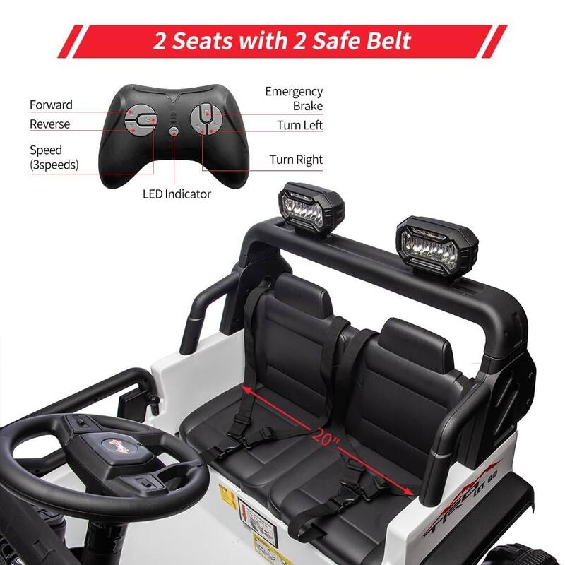 24V 9Ah Kids Ride On 2 Seaters Electric Car with Remote Control