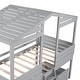 preview thumbnail 31 of 31, Contemporary Twin Size Low Loft Wood House Bed with Two Drawers, Sturdy Construction & Unique Design, Maximized Space