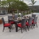 preview thumbnail 38 of 47, Deco 9 Piece Aluminum Outdoor Patio Dining Set