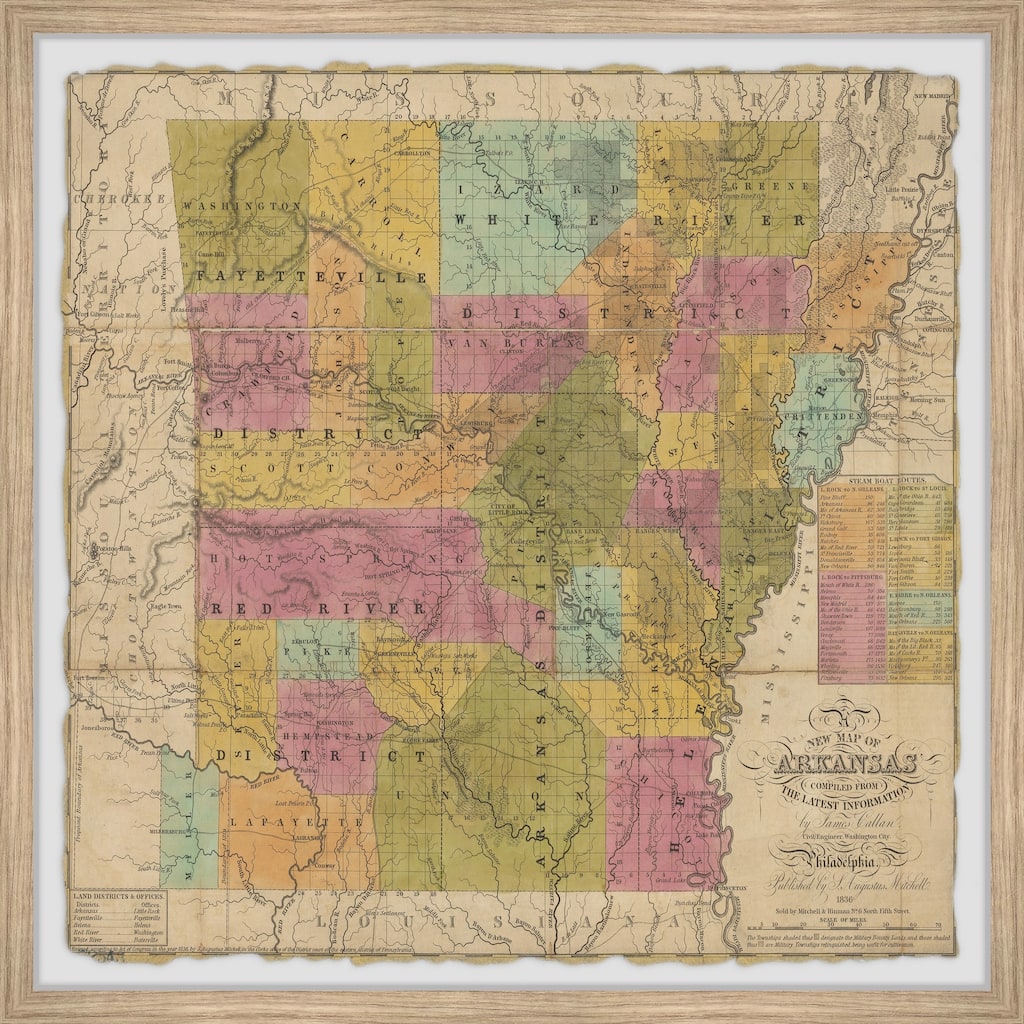 'Colorful Arkansas' Framed Painting Print