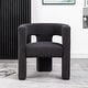 preview thumbnail 59 of 74, 28" Wide Boucle Upholstered Square Armchair Dark Gray