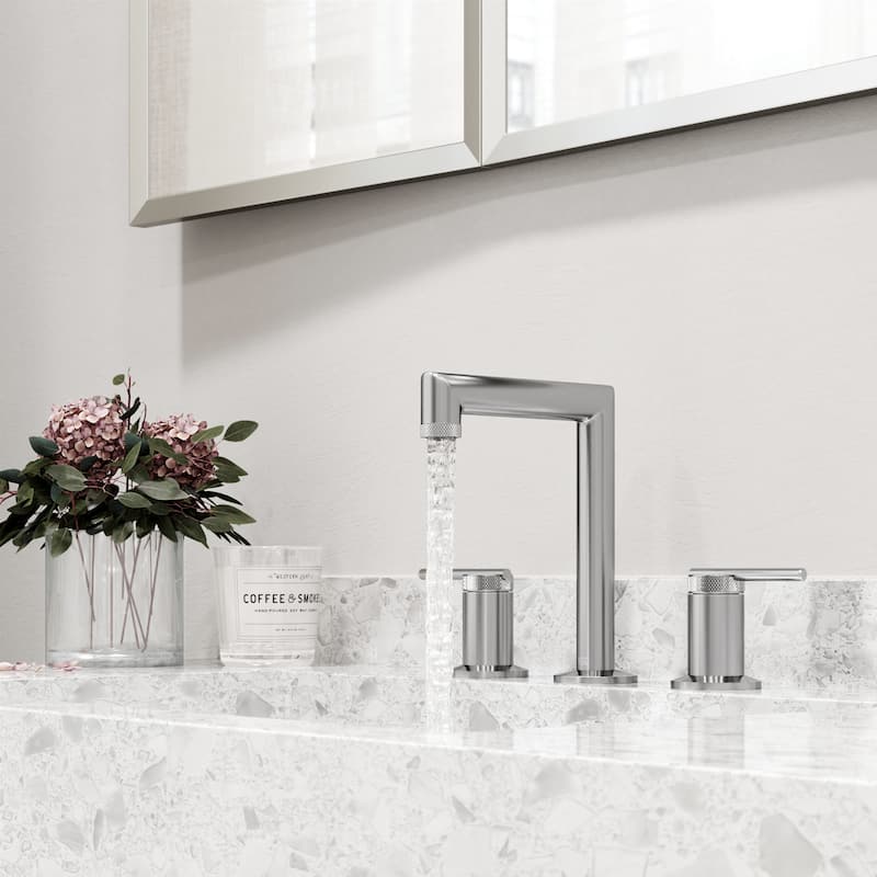 VIGO Sterling 7" H 2-Handle Widespread Bathroom Faucet