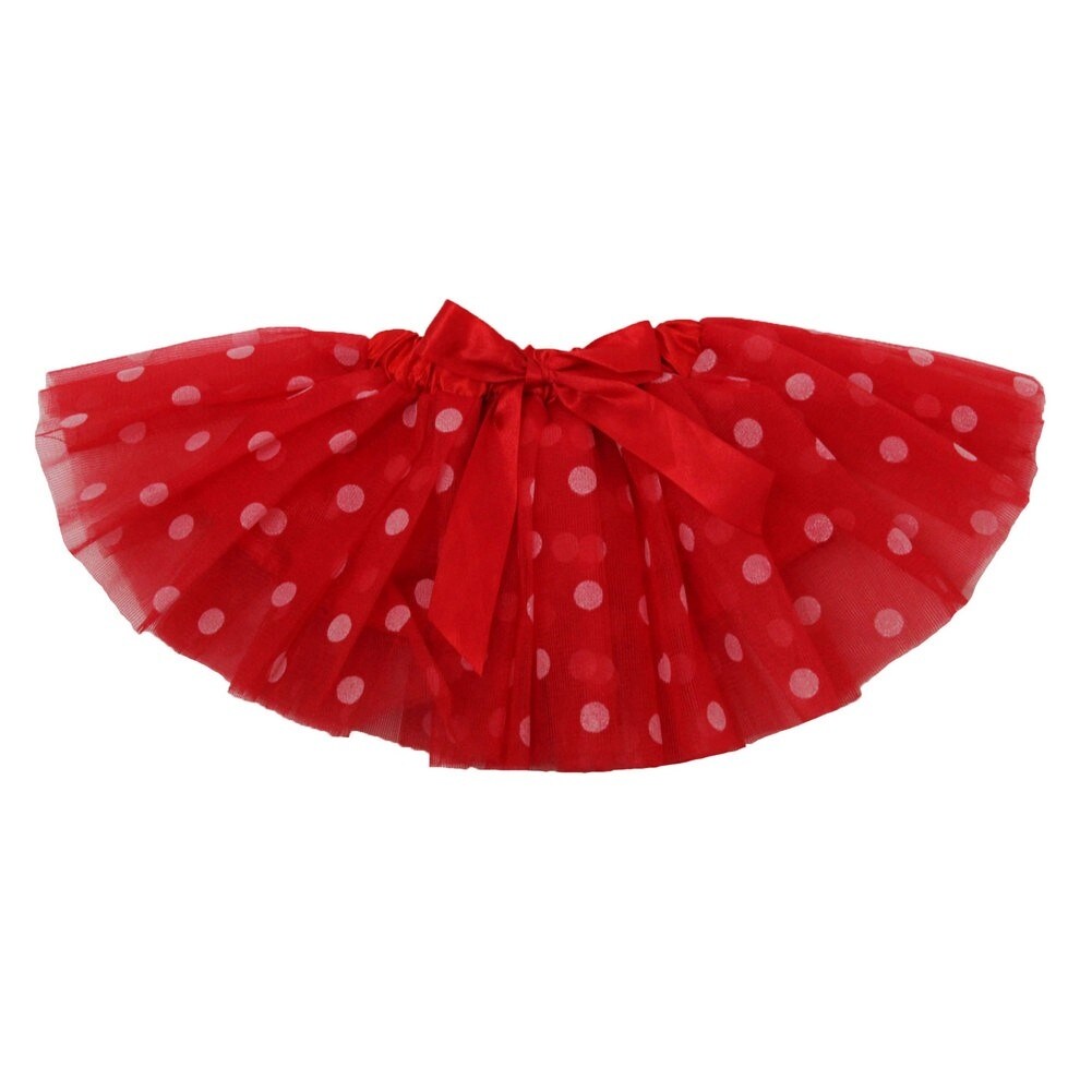 baby red polka dot skirt