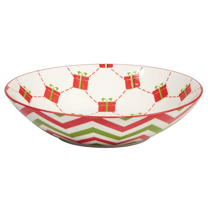 Certified International Holiday Fun 40 oz. Soup Bowls, Set of 6 Assorted Designs - 40 oz.