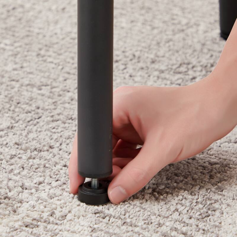 Bar Table Set with 2 Bar stools PU Soft seat with backrest, Rustic Brown