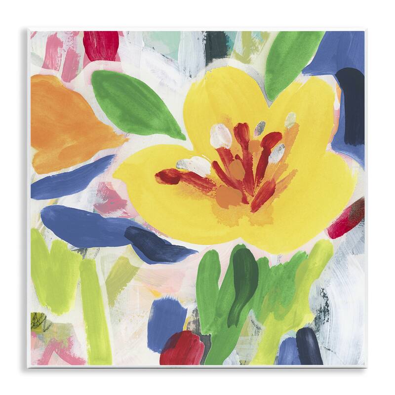 Stupell Bright Yellow Buttercup Blooms Wall Plaque Art Design By June Erica Vess - 12 x 12