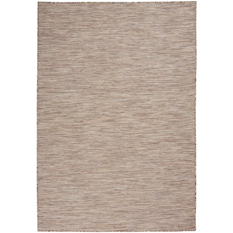 Nourison Selerno Indoor/Outdoor Solid Area Rug - 5'x7' - Beige