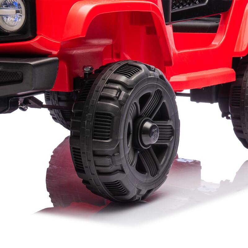 12V Kids Ride On 6-Wheel Electric Truck Car W/Parents Control ,Six-Wheel Suspension,Four motors,Power Display,Searchlight