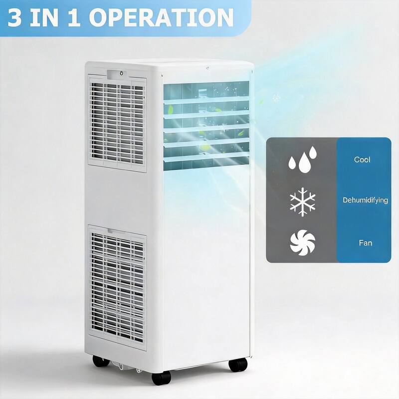 8000 BTU Portable Air Conditioners, with Cooling, Dehumidifier & Fan